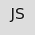 JS initials or logo in gray box on dental website